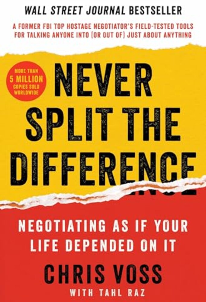 Portada de Never Split the Difference, de Chris Voss