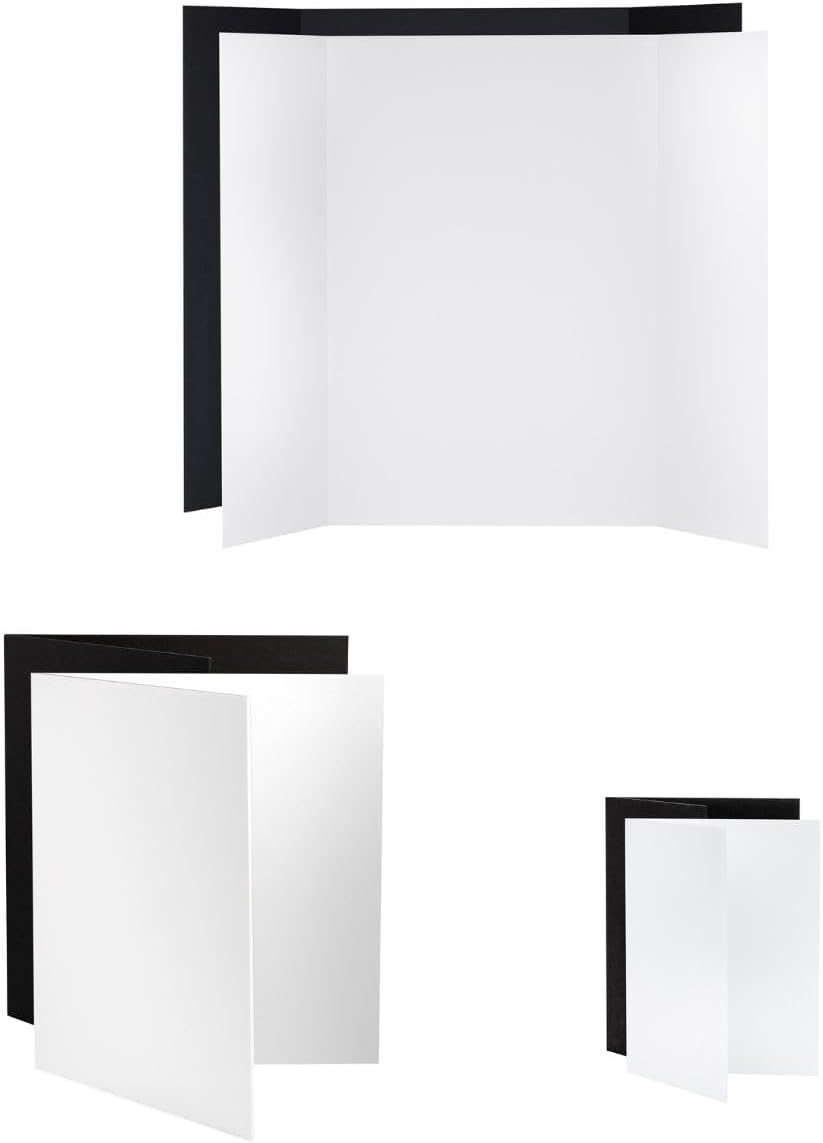 V-FLAT WORLD Tabletop V-Flat Light Reflectors blancos y negros